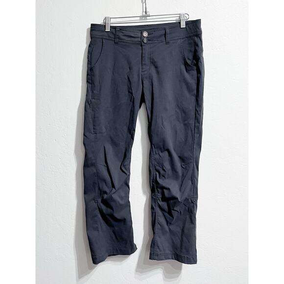 Prana Hiking Pants Womens 6 Halle Convertible Roll Gray Active Outdoors Charcoal - Picture 1 of 7
